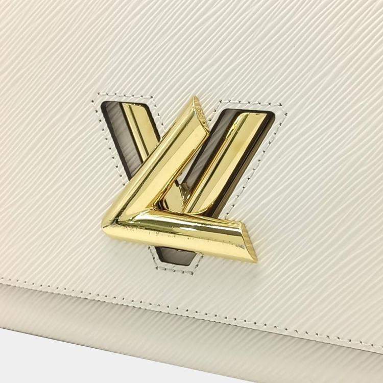 Pre Owned Louis Vuitton Cream Leather Epi Twist MM bag