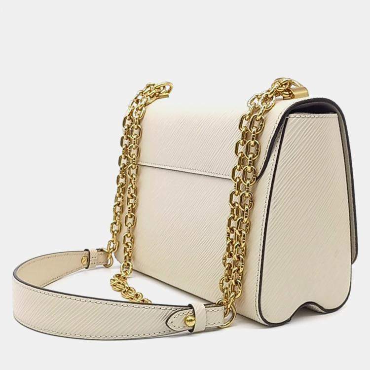 Pre Owned Louis Vuitton Cream Leather Epi Twist MM bag