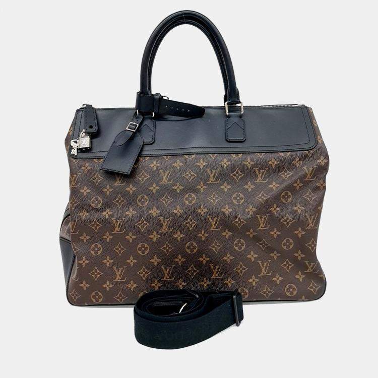 Pre Owned Louis Vuitton Brown PVC Makassar Neo Greenwich bag