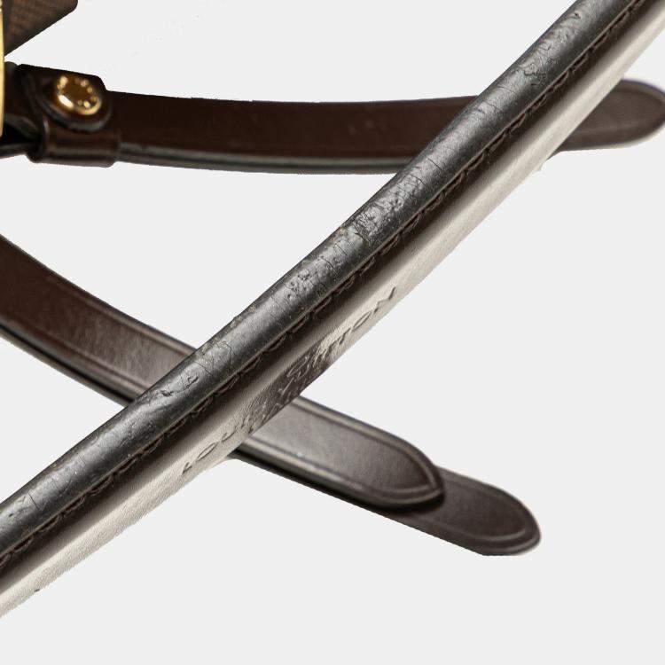 Pre Owned Louis Vuitton Brown Damier Ebene Duomo Hobo