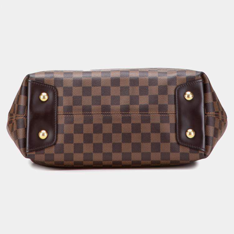 Pre Owned Louis Vuitton Brown Damier Ebene Duomo Hobo