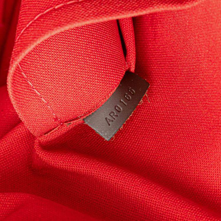 Pre Owned Louis Vuitton Brown Damier Ebene Duomo Hobo