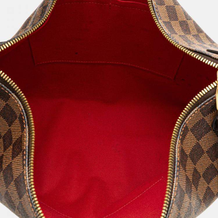 Pre Owned Louis Vuitton Brown Damier Ebene Duomo Hobo