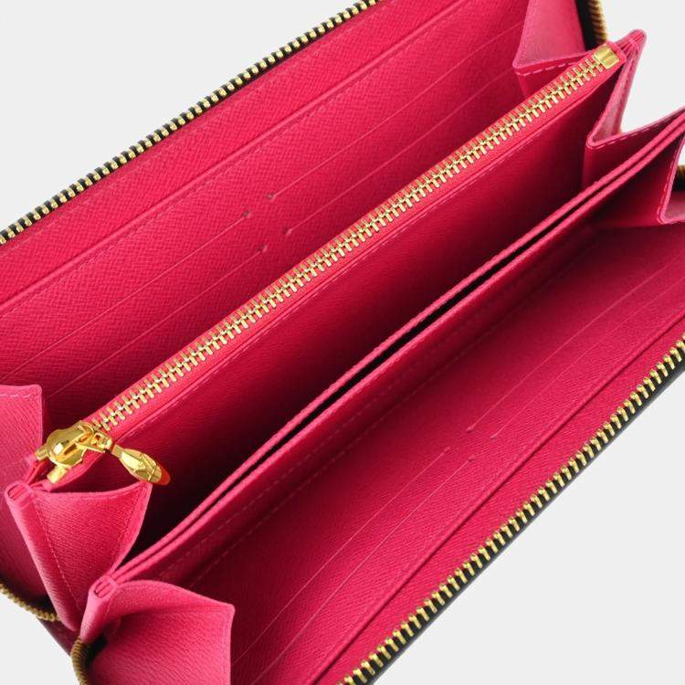 Pre Owned Louis Vuitton Black Multicolor Zippy Wallet