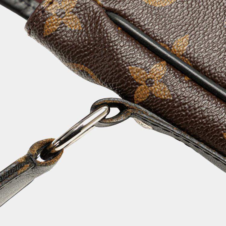 Pre Owned Louis Vuitton Brown Monogram Macassar Bass PM