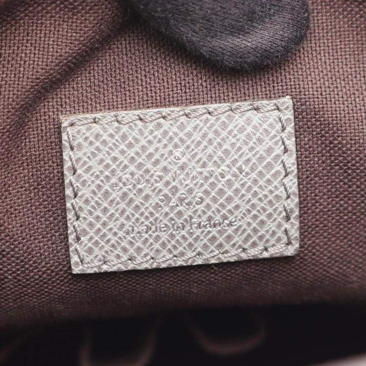 مملوكة مسبقًا Louis Vuitton Sasha Shoulder Crossbody Bag  Taiga Leather Gray Gres
