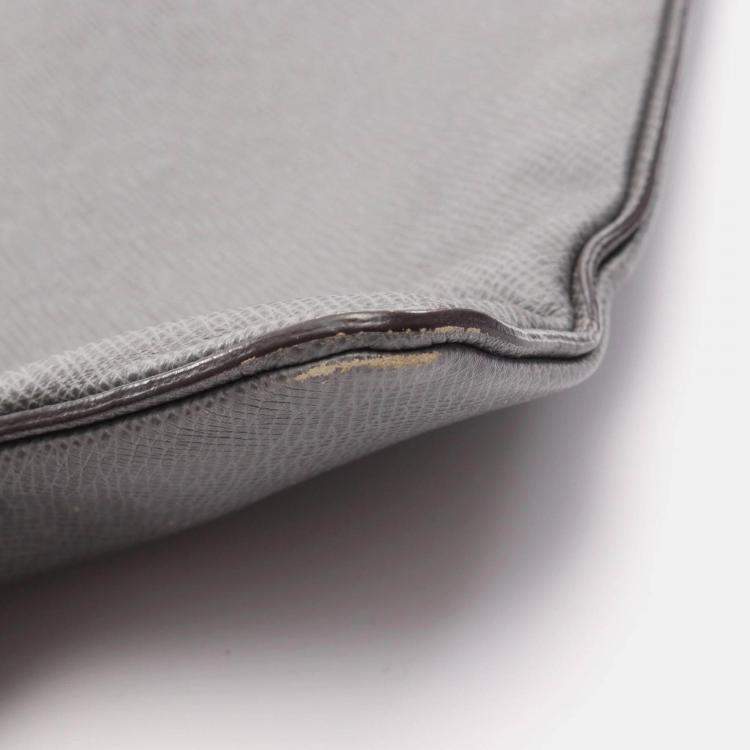 مملوكة مسبقًا Louis Vuitton Sasha Shoulder Crossbody Bag  Taiga Leather Gray Gres