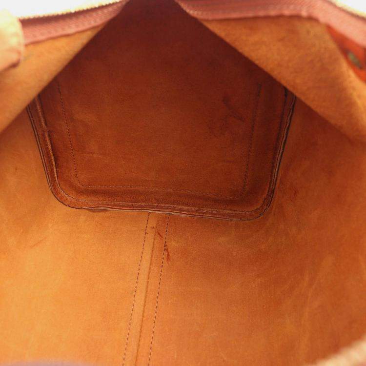Pre Owned Louis Vuitton Speedy 35 Handbag  Epi Leather Brown Kenyan Fawn