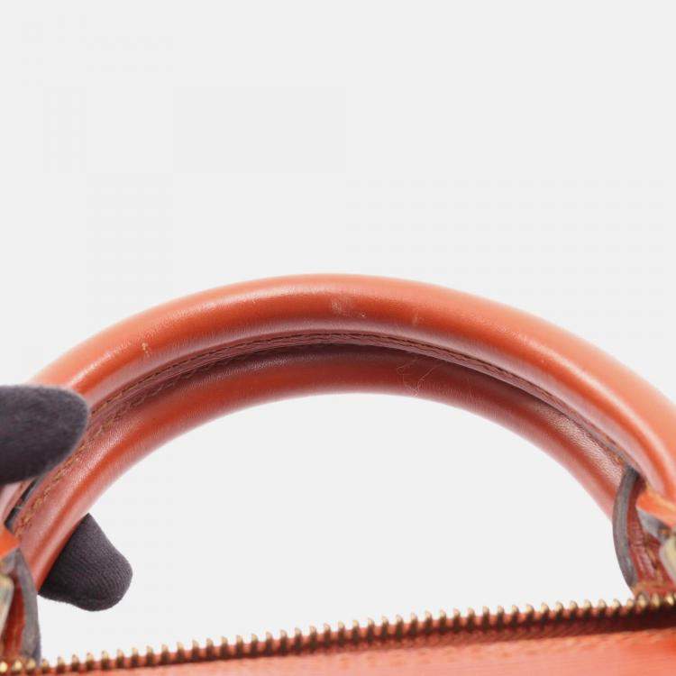Pre Owned Louis Vuitton Speedy 35 Handbag  Epi Leather Brown Kenyan Fawn