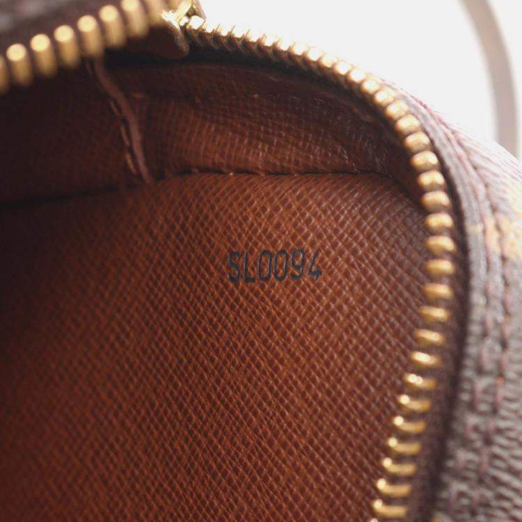 Pre Owned Louis Vuitton Danube Shoulder Crossbody Bag  Monogram Brown