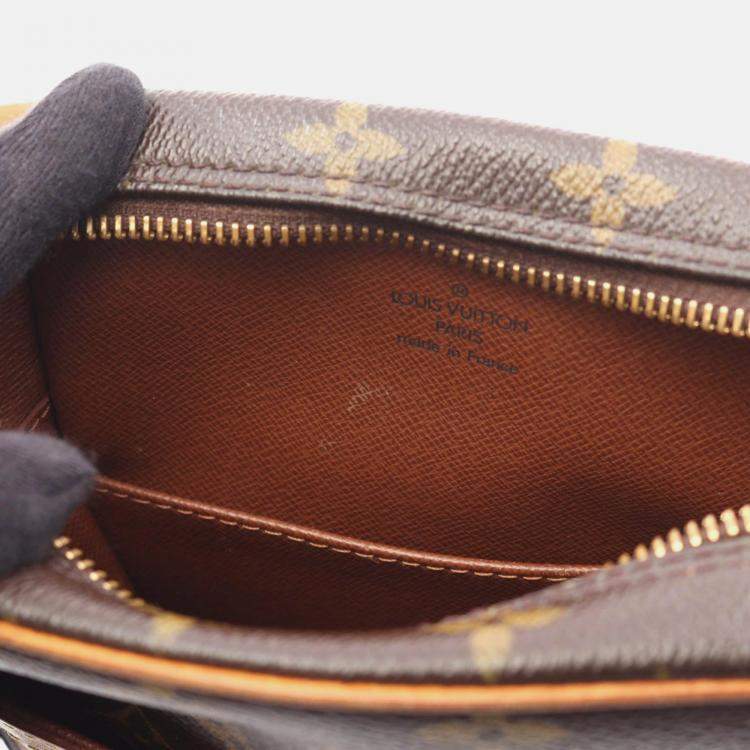 Pre Owned Louis Vuitton Danube Shoulder Crossbody Bag  Monogram Brown
