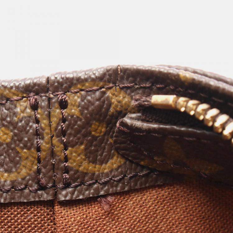 Pre Owned Louis Vuitton Cabas Piano Shoulder Tote Bag  Monogram Brown Canvas