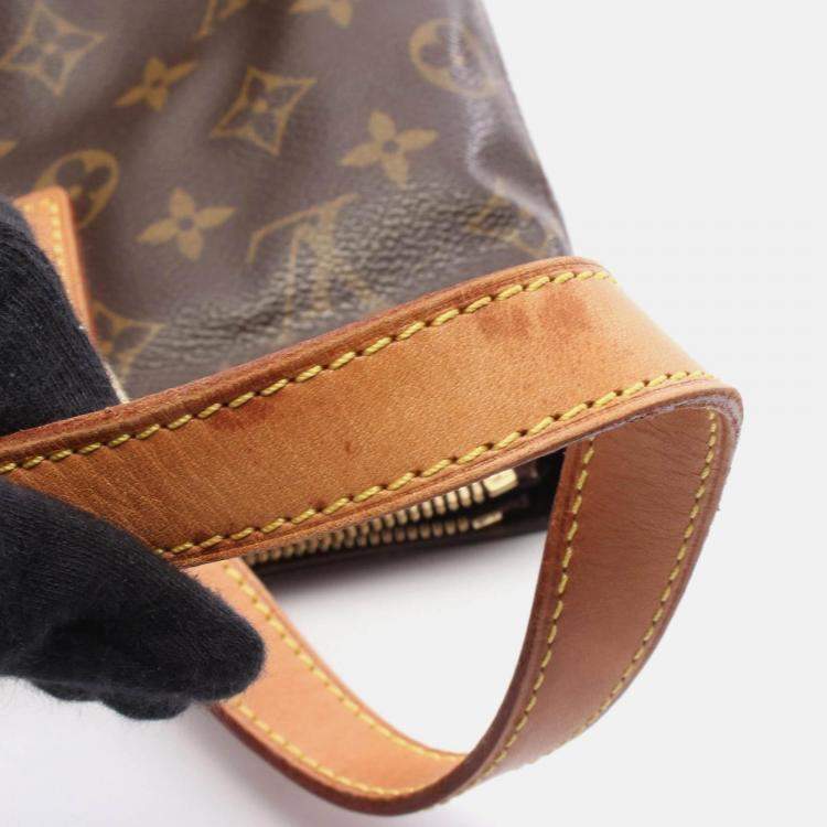 Pre Owned Louis Vuitton Cabas Piano Shoulder Tote Bag  Monogram Brown Canvas