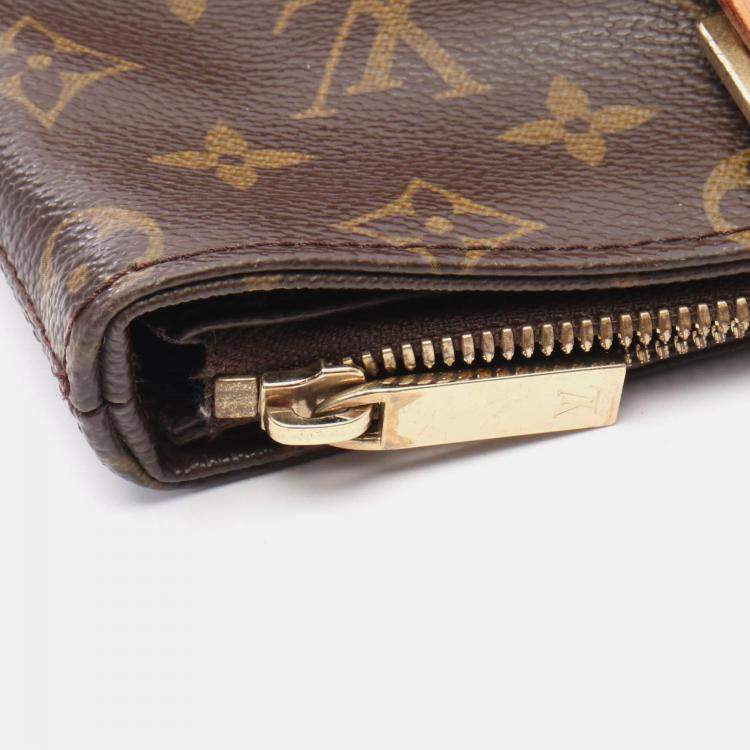 Pre Owned Louis Vuitton Cabas Piano Shoulder Tote Bag  Monogram Brown Canvas