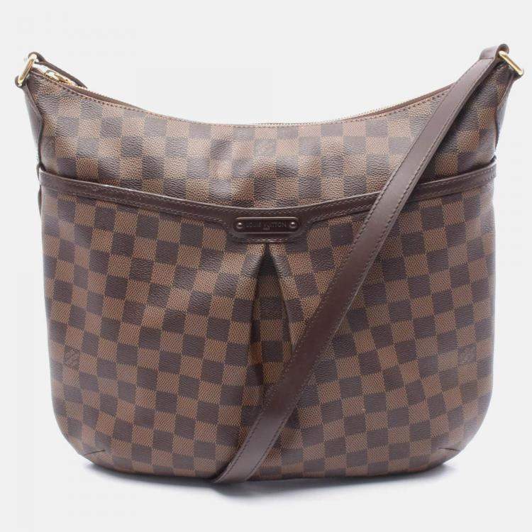 Pre Owned Louis Vuitton Bloomsbury Gm Shoulder Bag  Damier Canvas Ebene