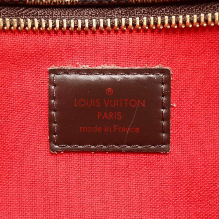 Pre Owned Louis Vuitton Bloomsbury Gm Shoulder Bag  Damier Canvas Ebene