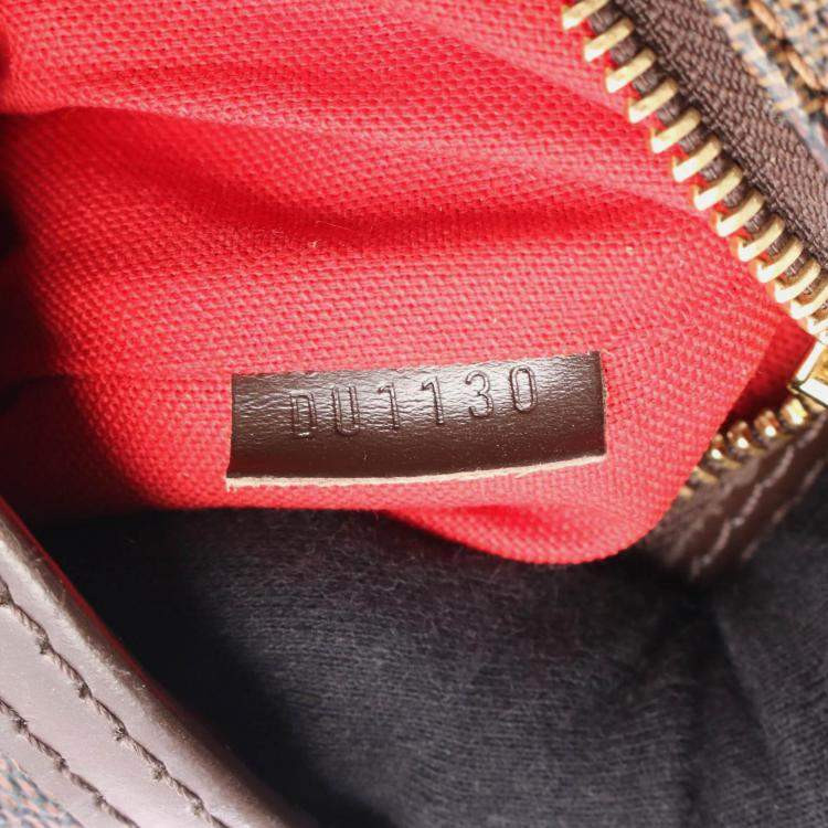 Pre Owned Louis Vuitton Bloomsbury Gm Shoulder Bag  Damier Canvas Ebene