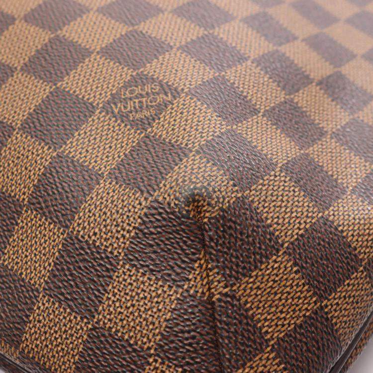 Pre Owned Louis Vuitton Musette Shoulder Bag  Damier Canvas Brown Ebene
