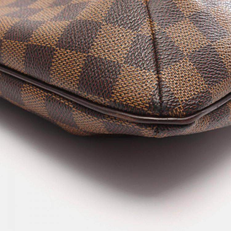 Pre Owned Louis Vuitton Musette Shoulder Bag  Damier Canvas Brown Ebene