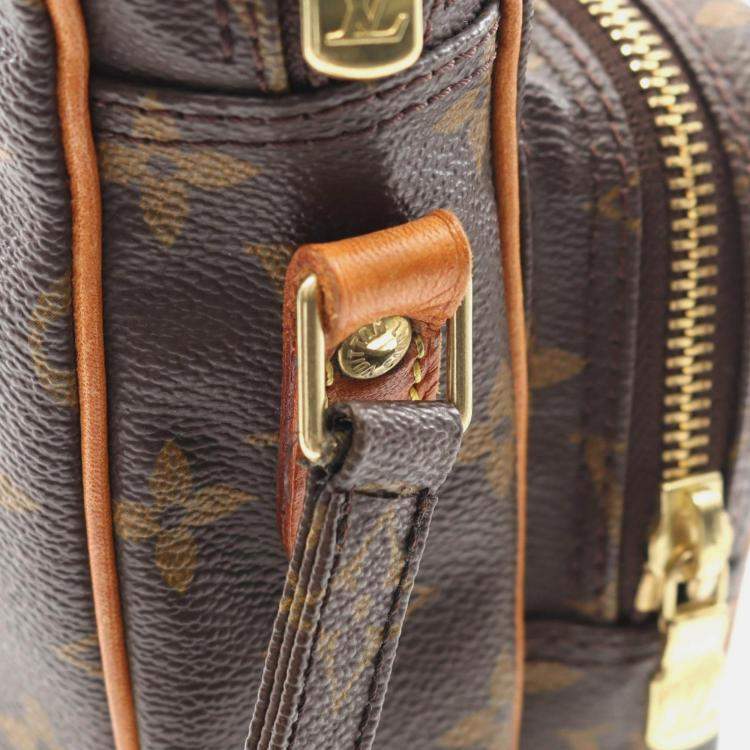 Pre Owned Louis Vuitton Amazon Shoulder Bag  Monogram Canvas Leather Brown