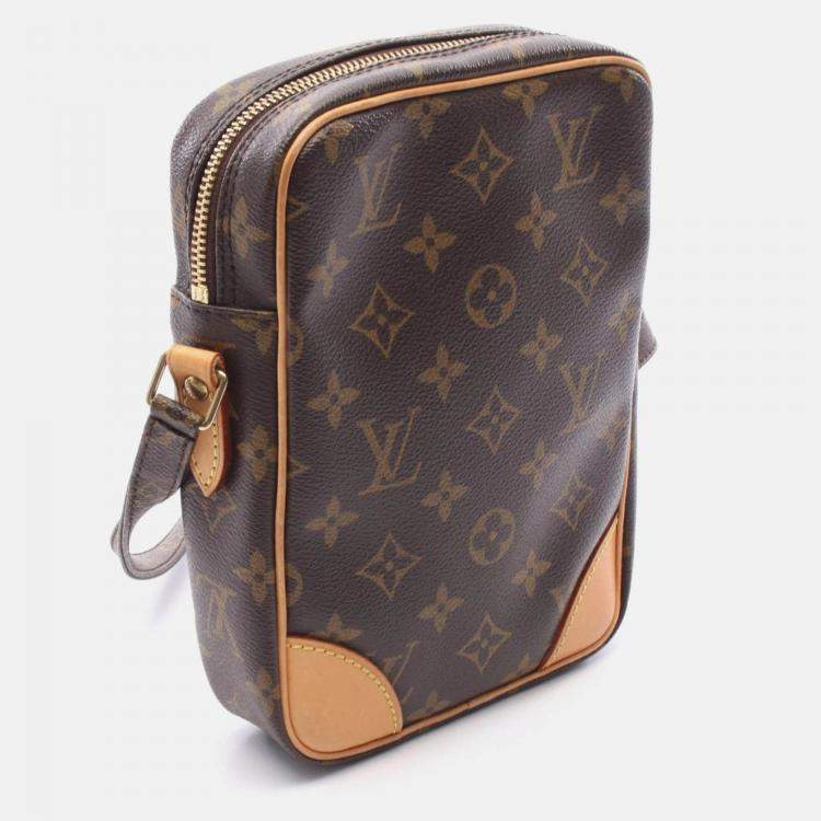 Pre Owned Louis Vuitton Danube Shoulder Crossbody Bag  Monogram Canvas