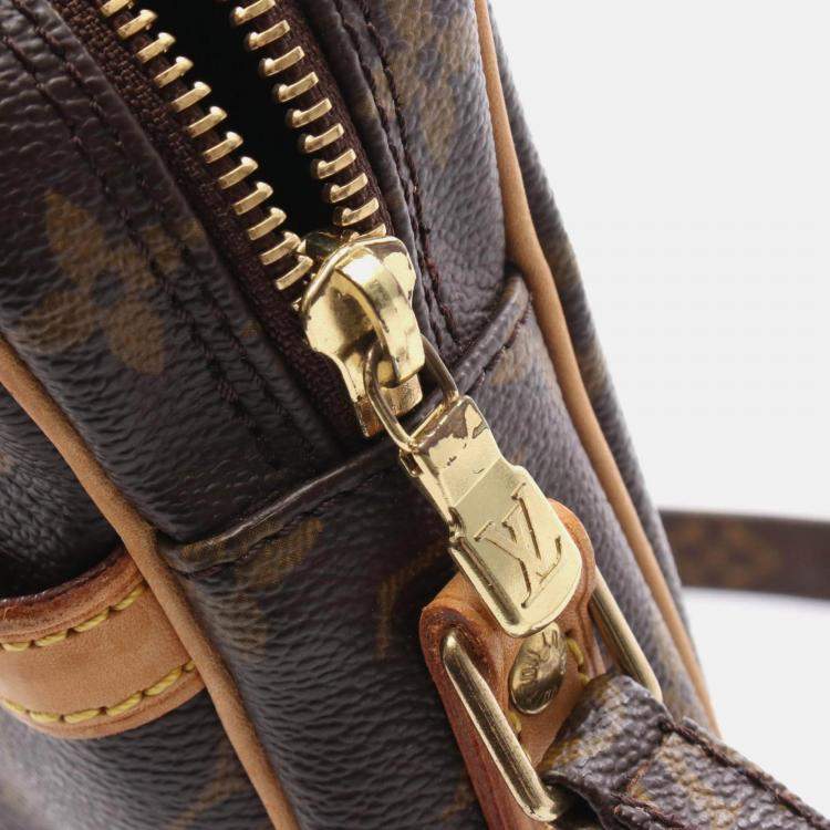 Pre Owned Louis Vuitton Danube Shoulder Crossbody Bag  Monogram Canvas