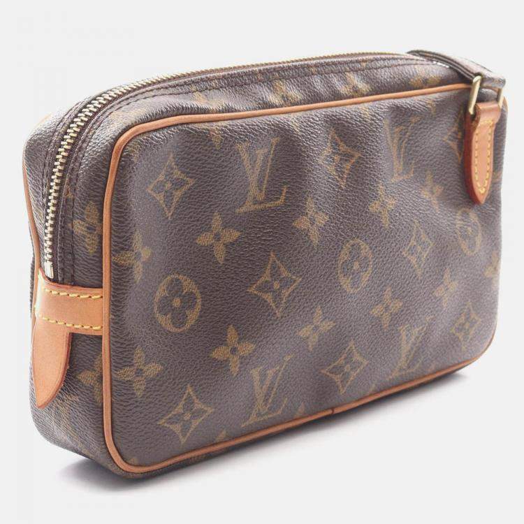 Pre Owned Louis Vuitton Marly Bandouliere Shoulder Bag  Monogram Canvas