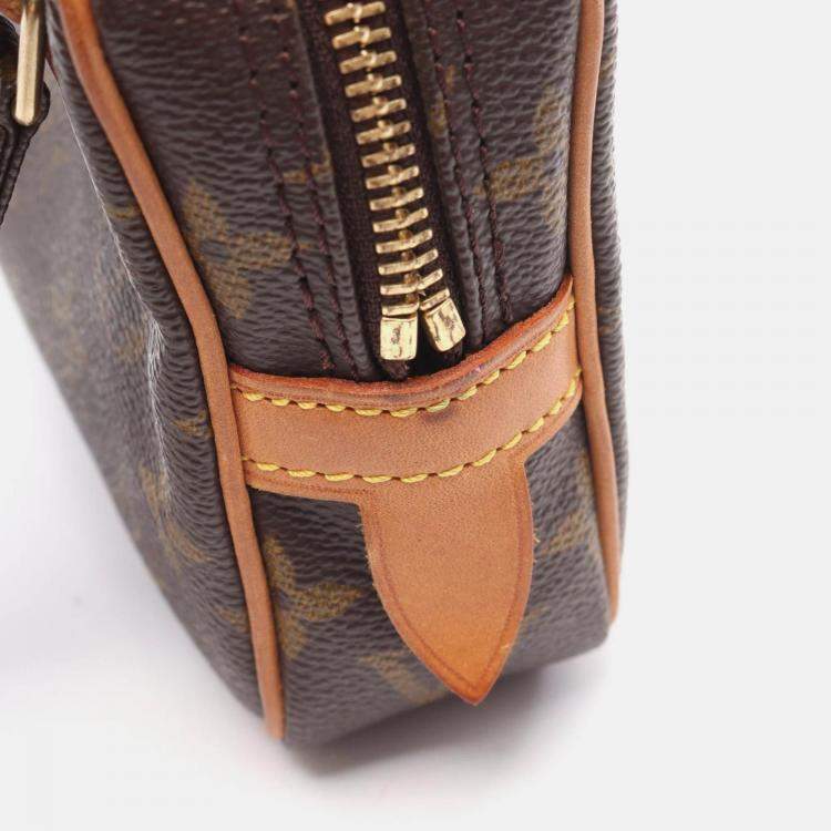 Pre Owned Louis Vuitton Marly Bandouliere Shoulder Bag  Monogram Canvas