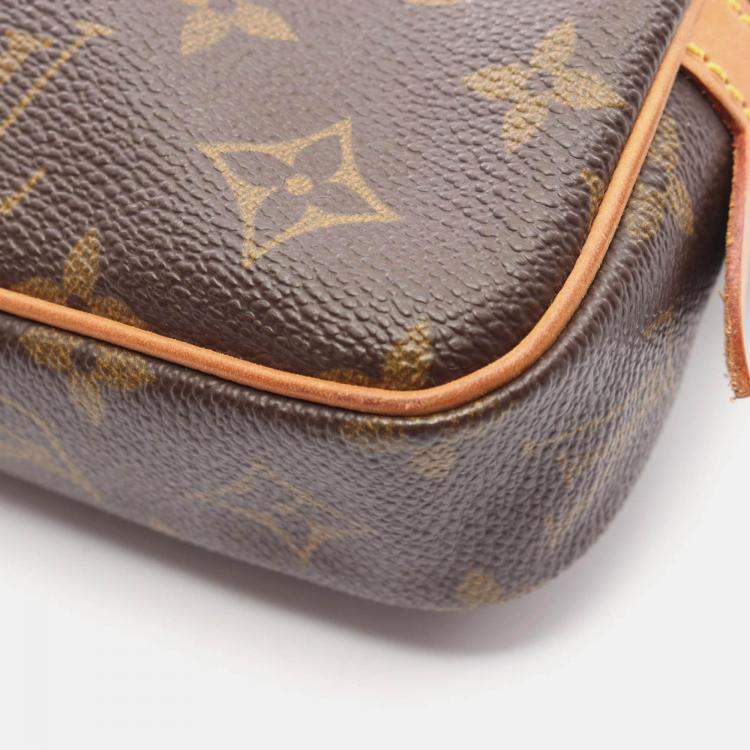 Pre Owned Louis Vuitton Marly Bandouliere Shoulder Bag  Monogram Canvas