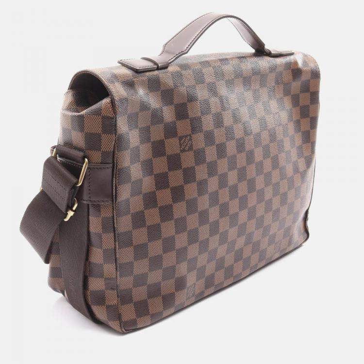 Pre Owned Louis Vuitton Broadway Damier Ebene Coated Canvas Shoulder Bag