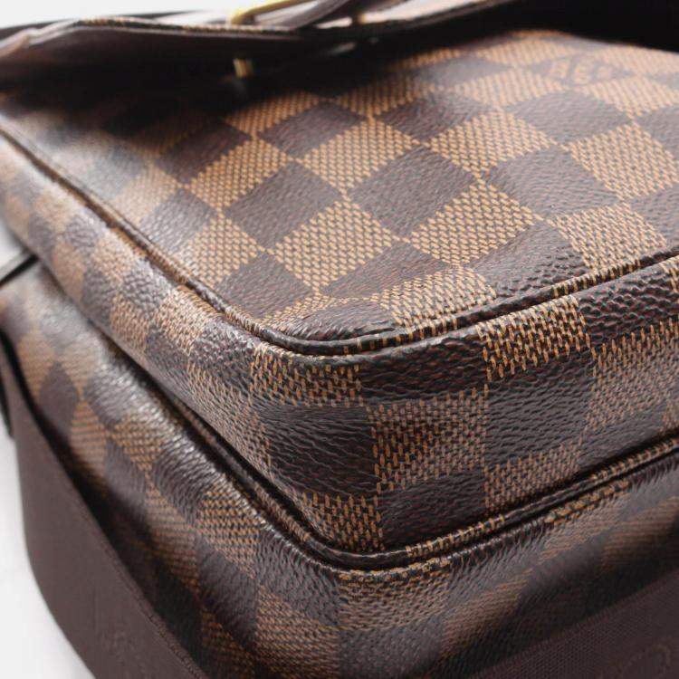 Pre Owned Louis Vuitton Broadway Damier Ebene Coated Canvas Shoulder Bag