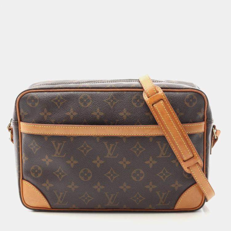 Pre Owned Louis Vuitton Trocadero 30 Crossbody Shoulder Bag  Monogram Canvas