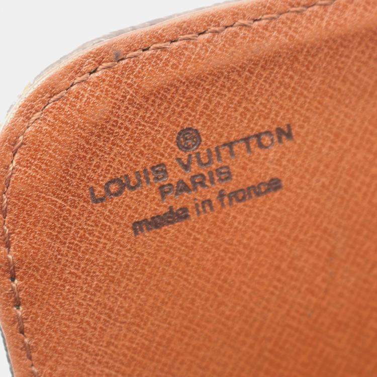 Pre Owned Louis Vuitton Cartouchiere Mm Shoulder Bag  Monogram Canvas Brown