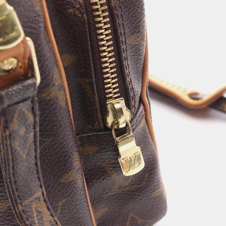 Pre Owned Louis Vuitton Amazon Shoulder Bag  Monogram Canvas Leather Brown