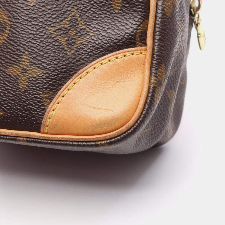 Pre Owned Louis Vuitton Amazon Shoulder Bag  Monogram Canvas Leather Brown
