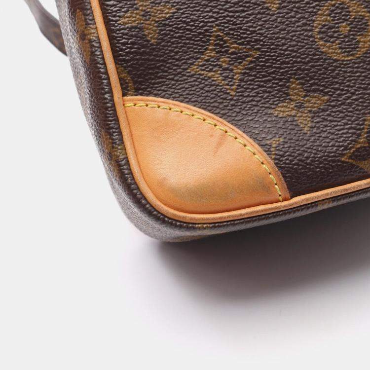 Pre Owned Louis Vuitton Amazon Shoulder Bag  Monogram Canvas Leather Brown