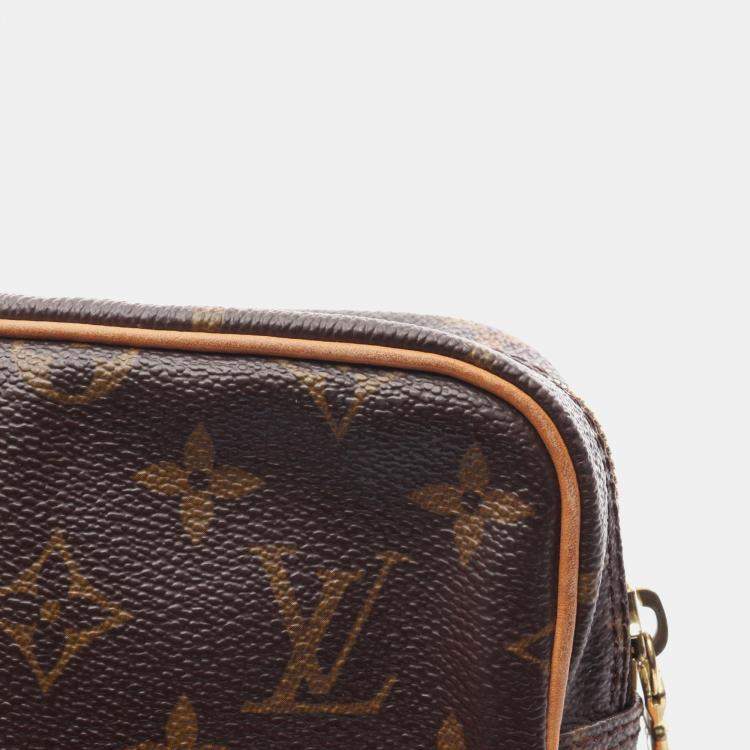 Pre Owned Louis Vuitton Amazon Shoulder Bag  Monogram Canvas Leather Brown