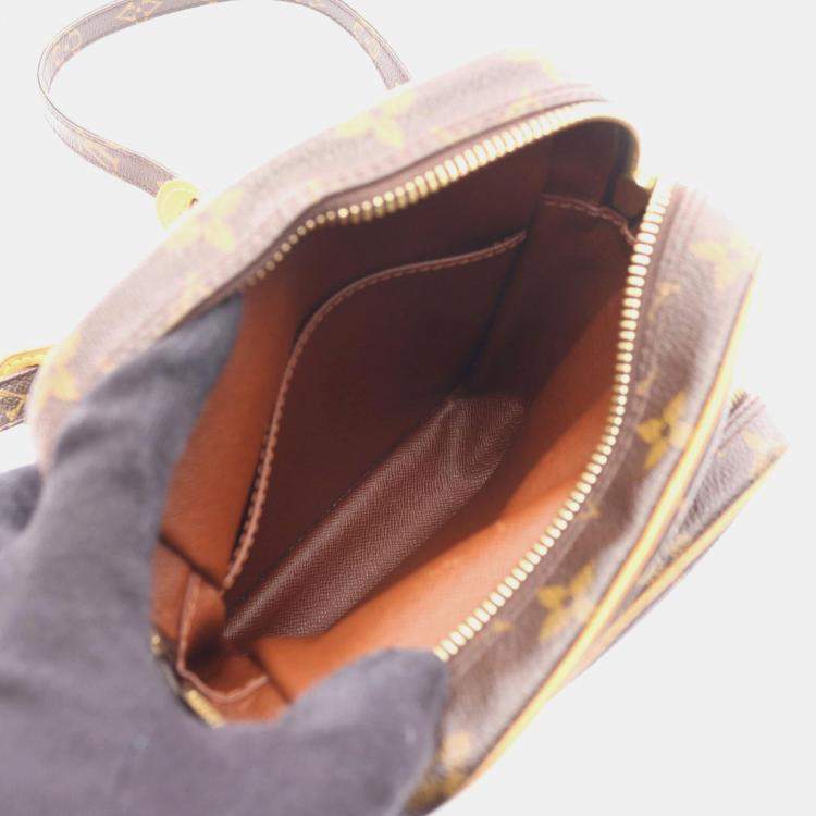 Pre Owned Louis Vuitton Amazon Shoulder Bag  Monogram Canvas Leather Brown