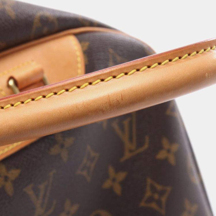 Pre Owned Louis Vuitton Deauville Bowling Vanity Handbag  Monogram Canvas