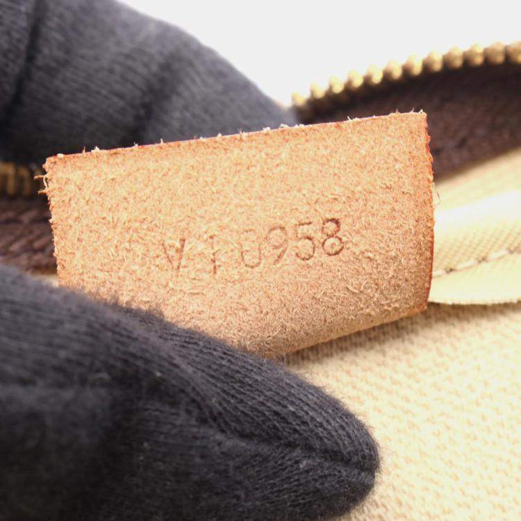 Pre Owned Louis Vuitton Deauville Bowling Vanity Handbag  Monogram Canvas