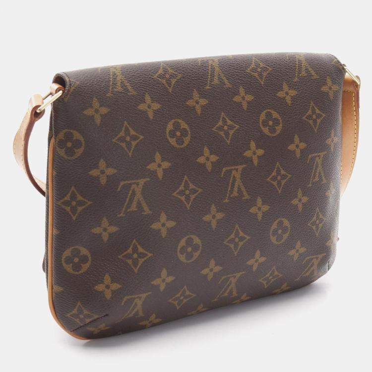 Pre Owned Louis Vuitton Musette Tango Short Shoulder Bag  Monogram Canvas