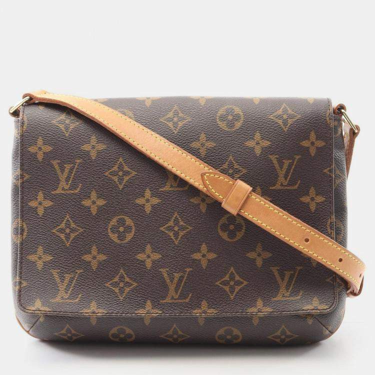 Pre Owned Louis Vuitton Musette Tango Long Strap Shoulder Bag  Monogram Canvas