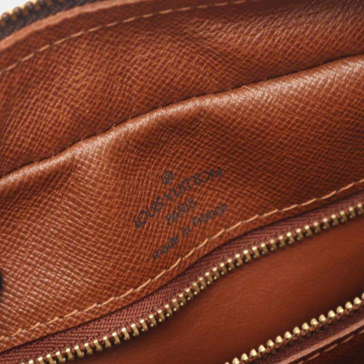 Pre Owned Louis Vuitton Nile Shoulder Bag  Monogram Canvas Leather Brown