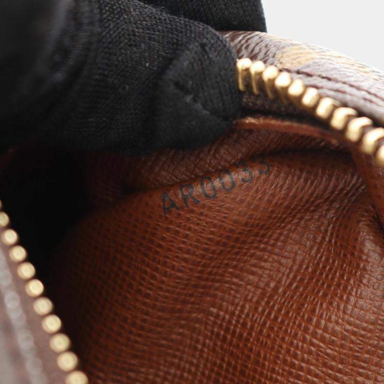 Pre Owned Louis Vuitton Nile Shoulder Bag  Monogram Canvas Leather Brown