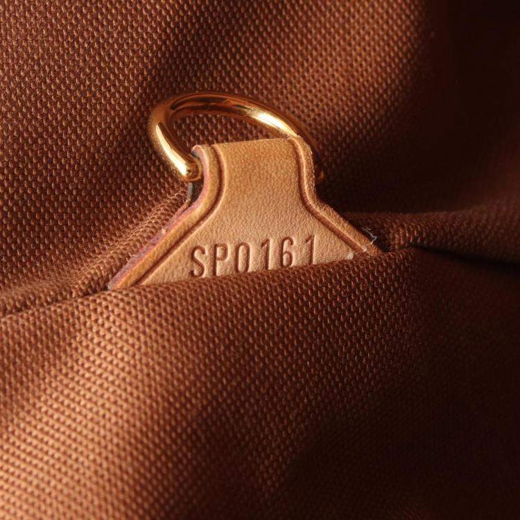 Pre Owned Louis Vuitton Tivoli Gm Handbag  Monogram Canvas Leather Brown