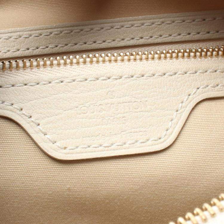Pre Owned Louis Vuitton Boulogne Shoulder Bag  Monogram Mini Lin Canvas Leather Dune