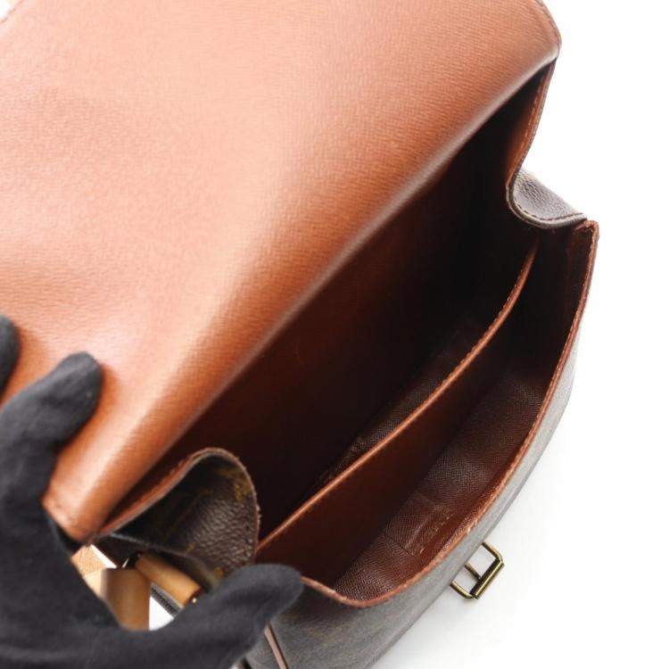 Pre Owned Louis Vuitton Cartouchiere Mm Crossbody Shoulder Bag  Monogram