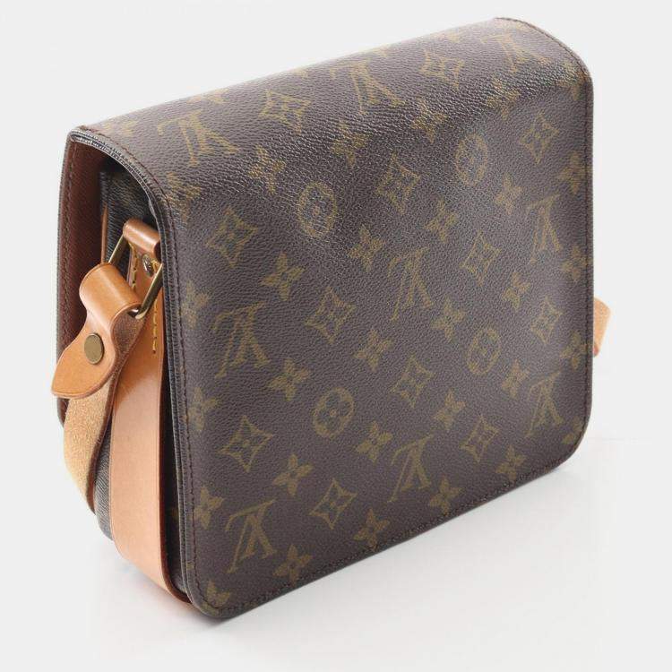 Pre Owned Louis Vuitton Cartouchiere Mm Crossbody Shoulder Bag  Monogram