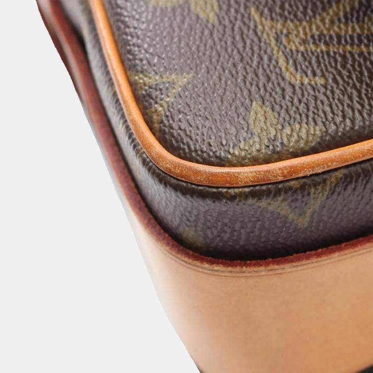 Pre Owned Louis Vuitton Cartouchiere Mm Crossbody Shoulder Bag  Monogram