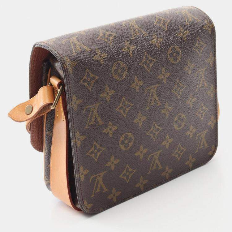 Pre Owned Louis Vuitton Cartouchiere Mm Crossbody Shoulder Bag  Monogram